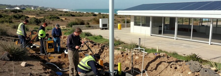 Investigaciones de terreno para el esquema de control de inundaciones en East Sussex