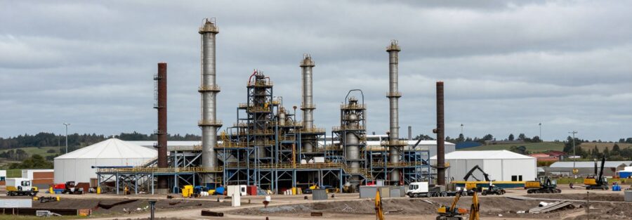 Progreso en las obras de captura de carbono en Gales
