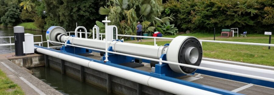 Refurbishing Teddington Lock con soporte hidráulico modular