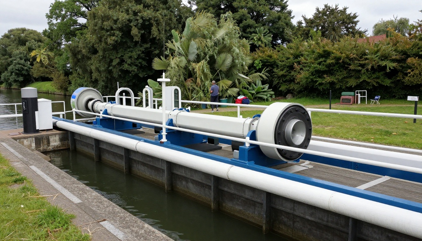 Refurbishing Teddington Lock con soporte hidráulico modular