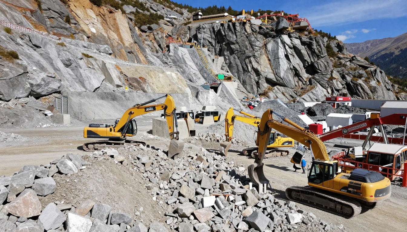 Uso sostenible del material excavado en el túnel del Gotthard