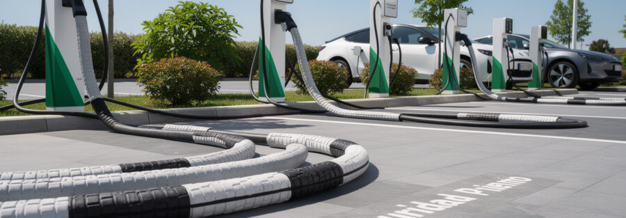 Innovaciones en protección de cables para carga de vehículos eléctricos