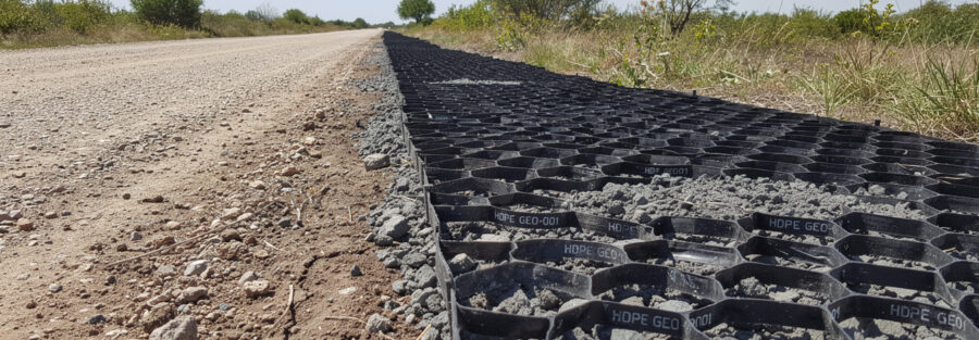 La estabilización de caminos rurales con geoceldas y materiales granulares