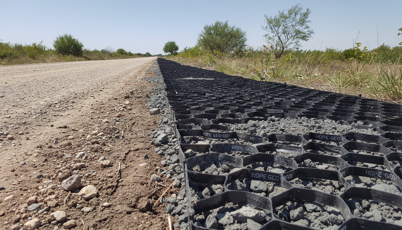 La estabilización de caminos rurales con geoceldas y materiales granulares