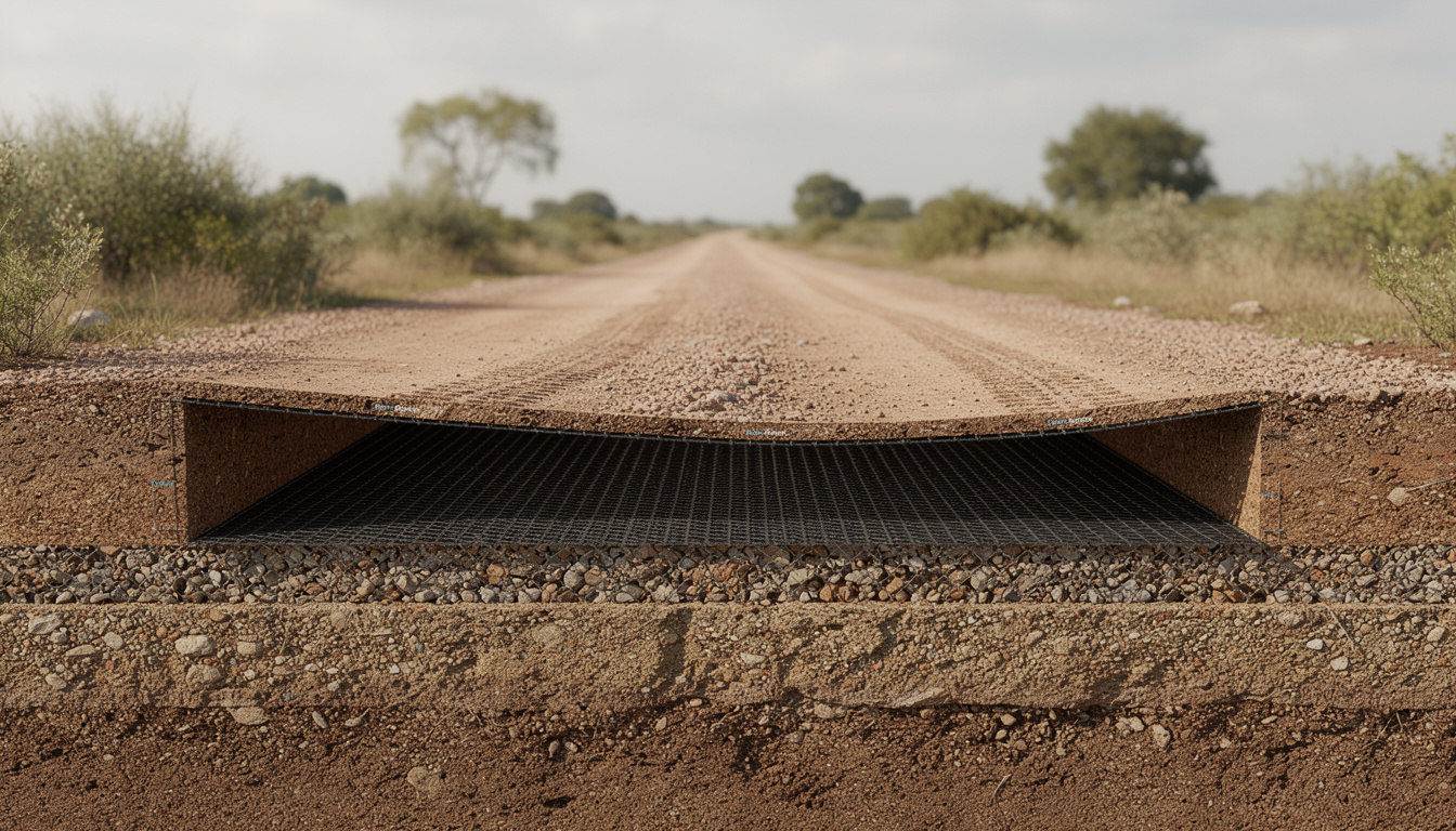 Mejorando la durabilidad de caminos no pavimentados con geosintéticos