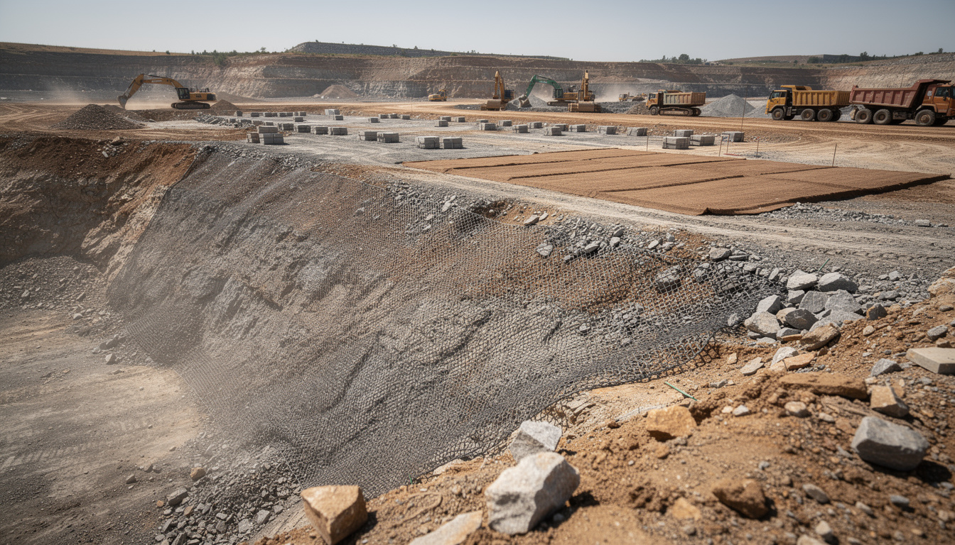 Mejoras en infraestructuras mineras mediante geosintéticos